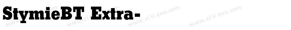StymieBT Extra字体转换